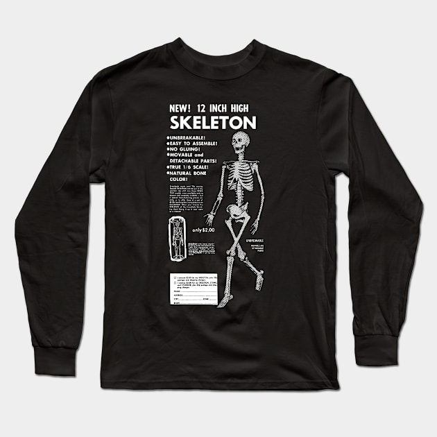 Mail-Order Skeleton Long Sleeve T-Shirt by MarbitMonster